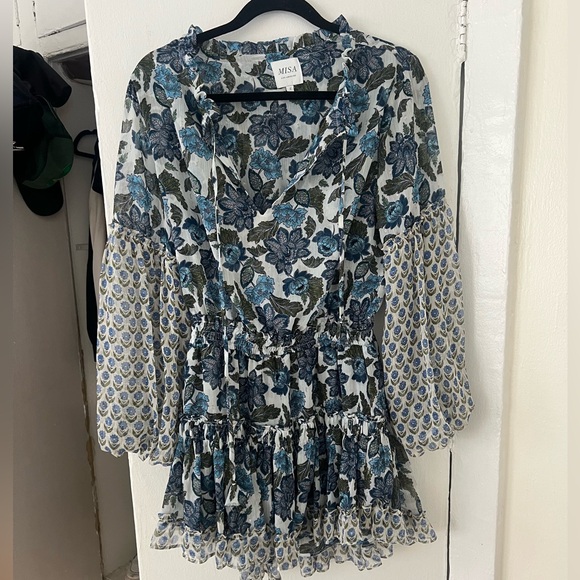 MISA Los Angeles Blue Floral Elisabetta - Picture 2 of 6